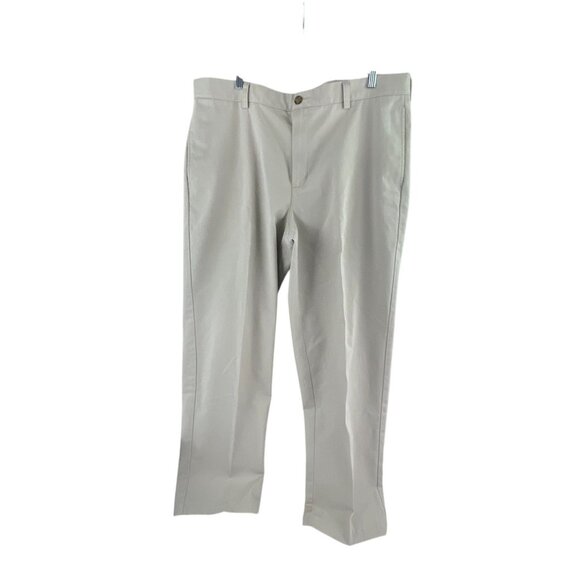 L.L. Bean Men's Natural Fit Khaki Cotton Pants New No Tags Size 37 Beige Chinos - Picture 2 of 9